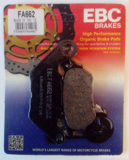 Yamaha Yzf R25 Arka Fren Balatası Ebc Fa662 Balata N11.33929