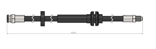 ÖN FREN HORTUMU PEUGEOT BOXER-CITROEN JUMPER 2006 2.0-2.2-3.0 HDI-FIAT DUCATO 2006 2.3JTD 515 MM 1617432480 4806 G6 51725095 (2 ADET)