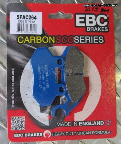 Sym Hd Evo 200 Ön Fren Balatası Ebc Sfac264 Karbon Balata
