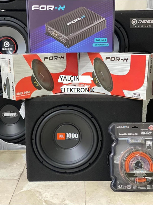 h Jbl Bass 2 Takım 16 Cm For-X Midrange For-X 4 Kanal Amfi Set Kablosu