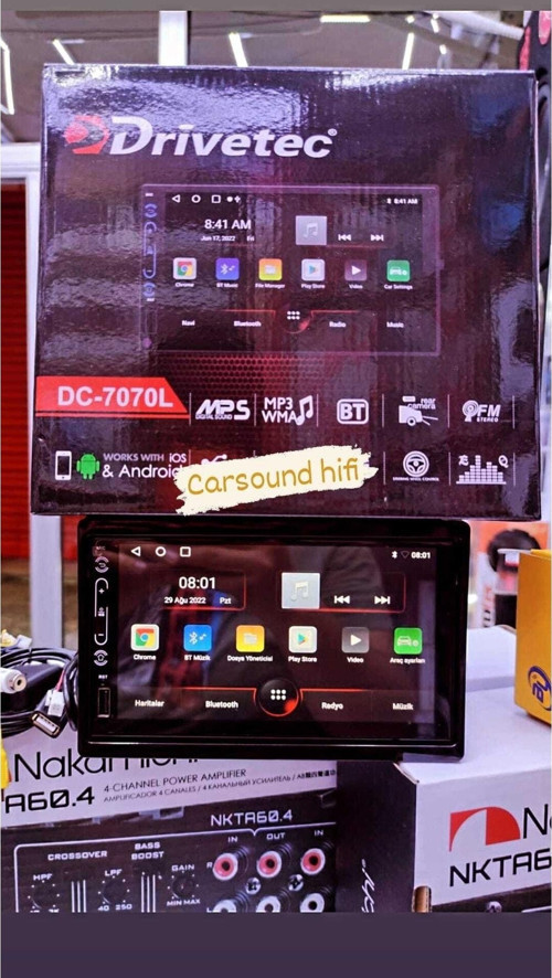 Drivitech Dc7070L Androıd 2Cgram 32Gb Hafıza Carplayli 12 Işlemci Usb Tv Bt