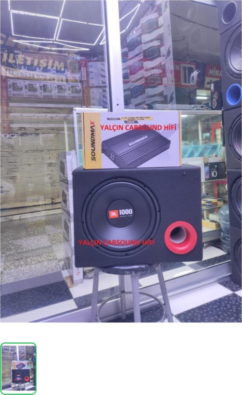 1000W Woofer Soundmax 3000Watt 4Chx80W 2Ohm 2Li Ses Sistemi 2Yıl Garantılı