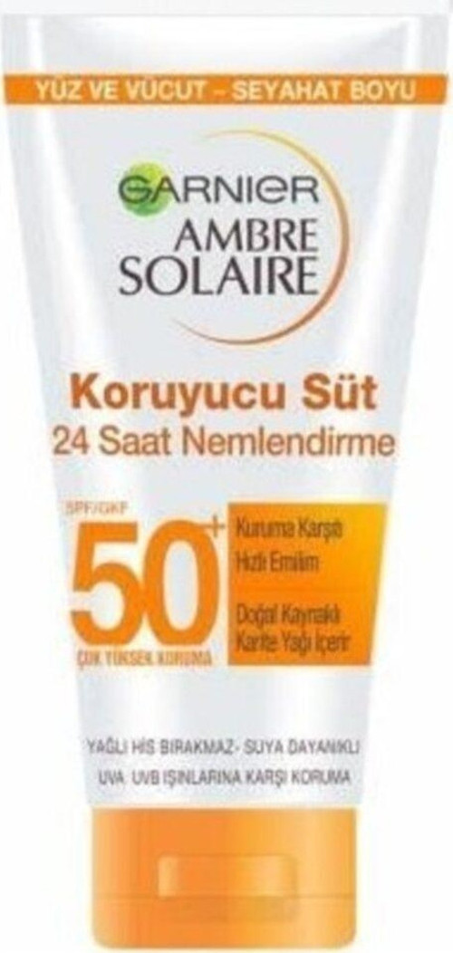 Ambre Solaire Koruyucu Süt Spf 50+ Yüz Ve Vücut Seyahat Boyu 50 ml