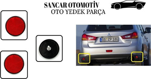 Tampon Reflektörü Asx 2013-2016 Arka Sol/Sağ Takım 2 Adet
