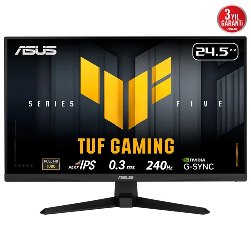 TUF GAMING VG259QM5A 24.5″ 240Hz 0.3ms Gaming AI ELMB Full HD Fast IPS Gaming (Oyuncu) Monitör