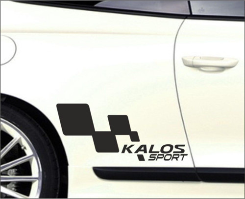 Chevrolet Kalos Kapı Yanı Sport Yazıları Sağ sol 2 Adet Siyah