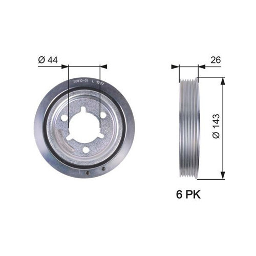 KRANK KASNAĞI PEUGEOT P206-P207-P301-P307-PARTNER-BIPPER CITROEN BERLINGO-NEMO-C2-C3-C4-XSARA 1.4 1.6 1 165 2008 0515 R8 0515 P1 0515 N0 0515 S1