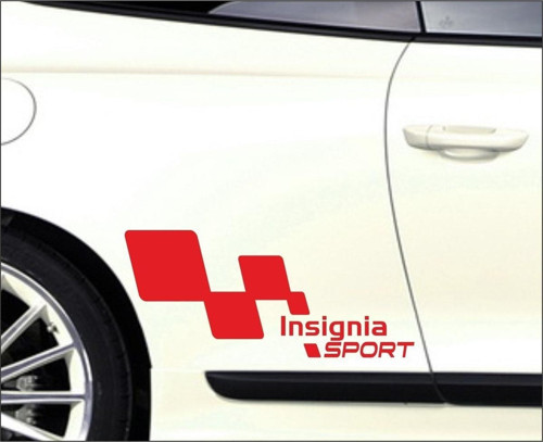 Opel Insignia Kapı Yanı Sport Yazıları Sağ sol 2 Adet Kırmızı