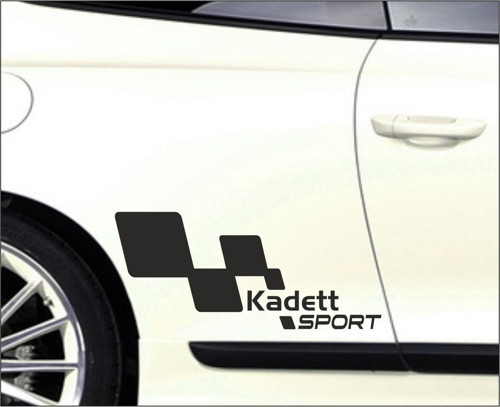 Opel Kadett Kapı Yanı Sport Yazıları Sağ sol 2 Adet Siyah