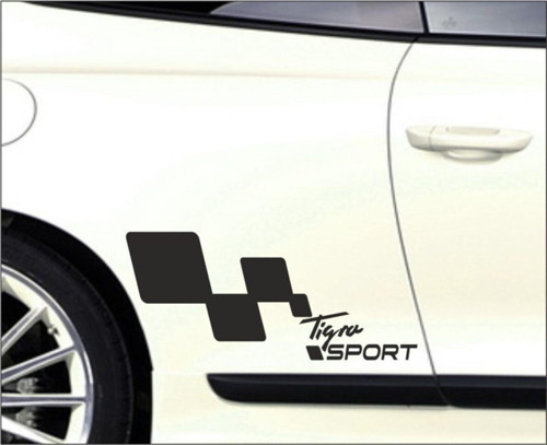 Opel Tigra Kapı Yanı Sport Yazıları Sağ sol 2 Adet Siyah