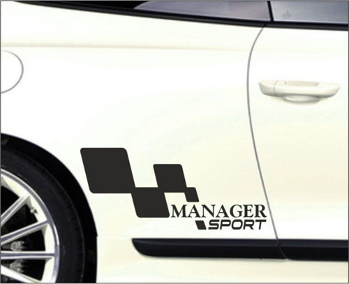Renault Manager Kapı Yanı Sport Yazıları Sağ sol 2 Adet Siyah
