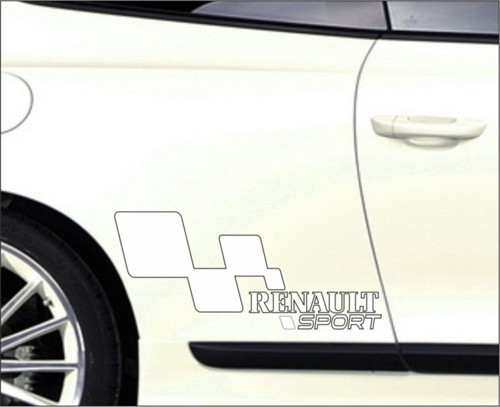 Renault Megane Kapı Yanı Sport Yazıları Sağ sol 2 Adet Beyaz