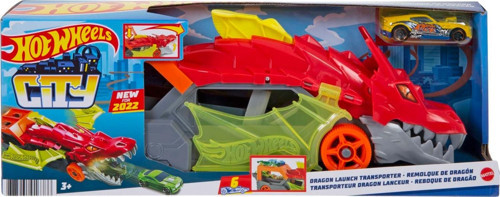 Oyuncak Hot Wheels Fırlatıcı ve Taşıyıcı Ejderha Mtl-Gtk42