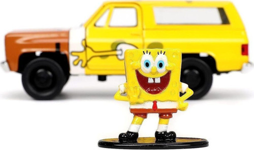 Oyuncak Jada Sponge Bob Figur ve 1979 Chevrolet K5 Blazer SMB-253253017