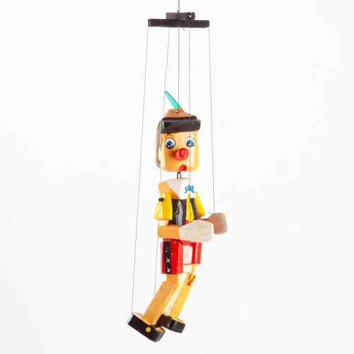 Ahşap Pinokyo Kukla 45 cm