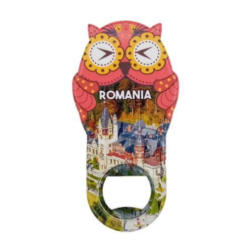 Romanya Temalı Baykuş Magnet Kapak Açacak