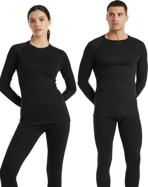 Unisex Termal Tişört 2. Seviye 9259 - Siyah