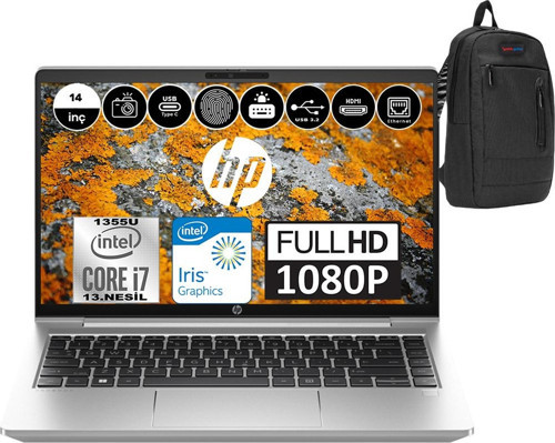 Probook 440 G10 Intel Core I7 1355U 16GB 2tb SSD Intel® Iris® Xᵉ Windows 11 Pro 14" Fhd Taşınabilir Bilgisayar 8A567EAWP04 + Weblegelsin Çanta