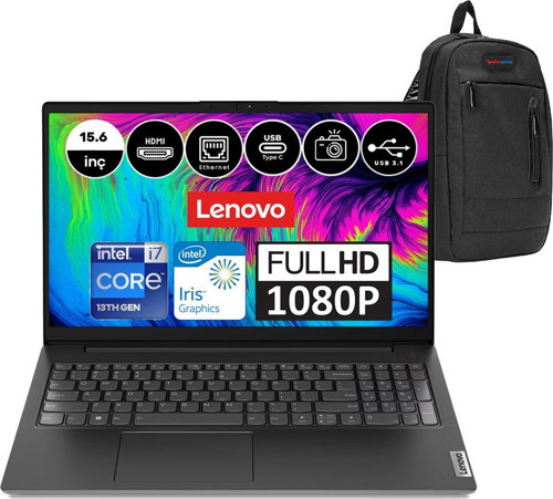V15 Gen4 Intel Core I7 1355U 40 GB 1 Tb SSD Intel Iris Xᵉ Windows 11 Pro 15.6" Fhd Taşınabilir Bilgisayar 83A1003NTXW26 + Weblegelsin Çanta
