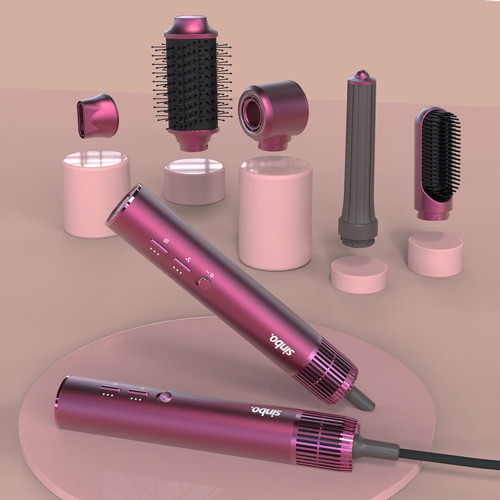 AİR BRUSH 5İN1=BUKLE-HACİMLE-DÜZLEŞTİR-2-FIRÇA SAÇ KURUTMA - ŞEKİL MAKİNESİ 1300W3-KDM.HIZ SICAKLIK SHD-1729 (5250)