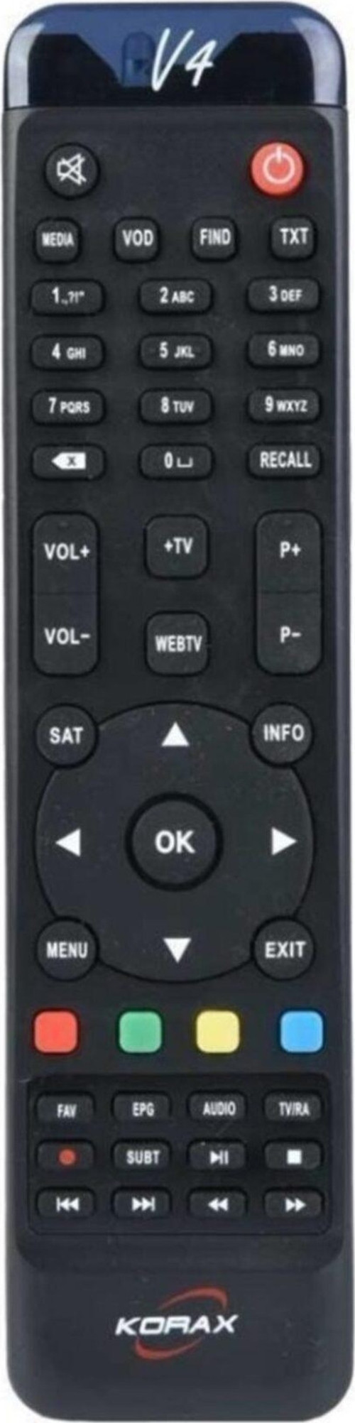 Korax Ip Plus V3 4.5g Hd Ip Tv Uydu Alıcısı Kumandası Koraks