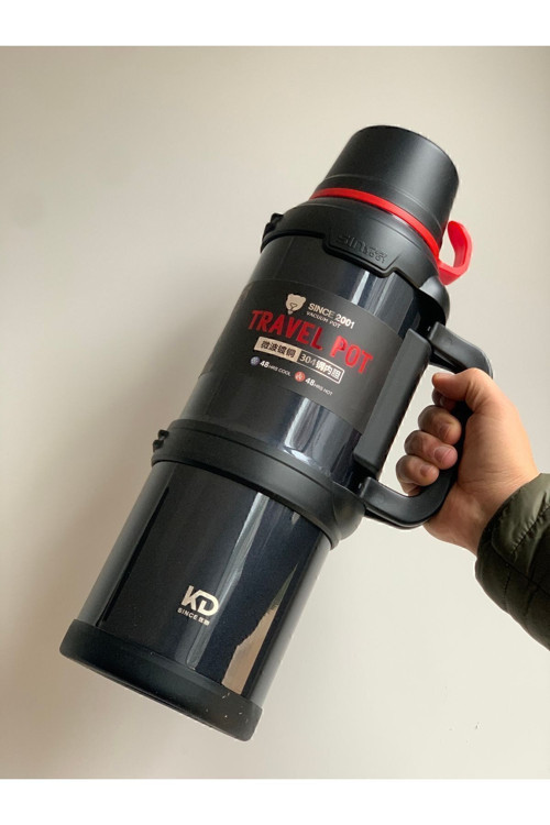 Termos 4 Litre Kamp Aile Boy Siyah