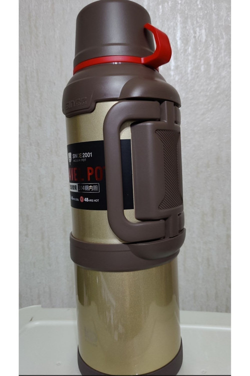 4 Litre Kapasıteli Okadi Termos 3 Bardaklı Termos Hediyeli