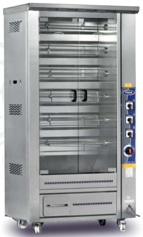 Dik Tip Piliç Çevirme Makinesi 24 piliç Elektrikli