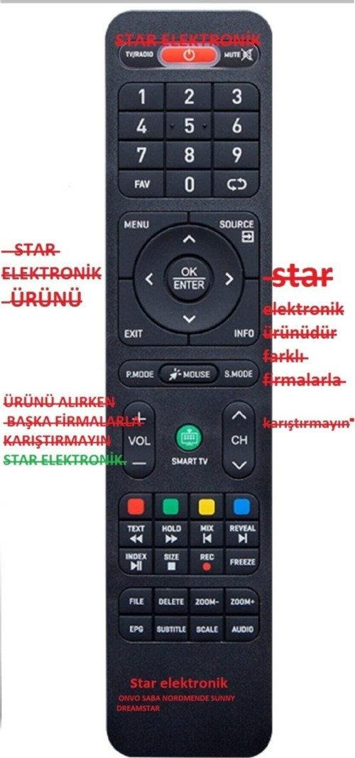 Morio Saba Nordmende Dreamstar Sunny Led Tv Kumandası