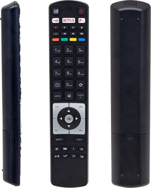 Vestel Rc5118f Uyumlu Black Fplay Netflix Youtube Play Tuşlu Lcd Led Tv Kumanda Kalın Tip