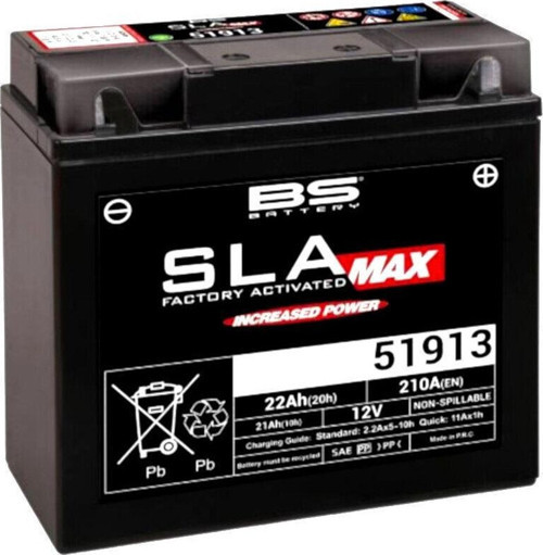 Bs 51913 Sla Max 2011-2021 BMW K 1600 GTL Uyumlu Akü Jel Akü