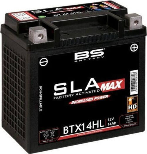 Bs Btx14hl Sla Max 2012-2016 Harley-Davidson Sportster 72 Uyumlu Akü