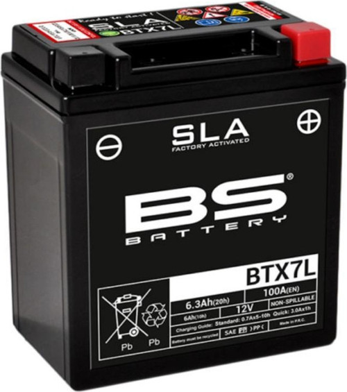 Bs Btx7l Sla 2012-2015 Honda CRF 250 L Uyumlu Akü Jel Akü