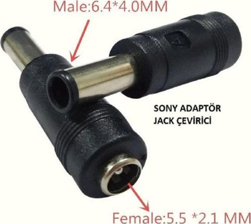 1 Adet Adaptör Jack Çevirici 6.4mm 4.4mm Fiş Dönüştürücü 5.5mm 2.5mm Ucu 6.4mm 4.4mm Çevirir