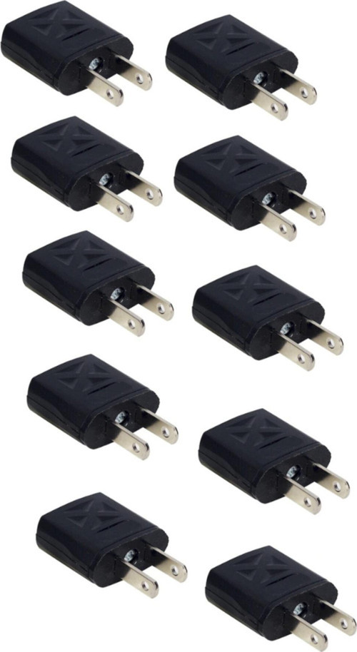 10 Adet Türk - Amerikan Priz Çevirici Adaptör Jack Plug