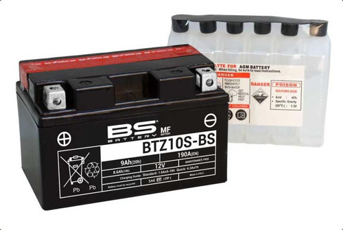 Bs Btz10s-Bs 2002-2003 Honda CBR 954 RR Uyumlu Akü Sulu Akü