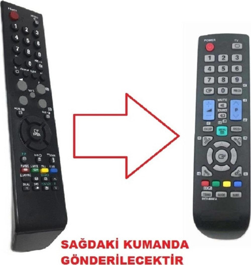Samsung Aa59-00382a Uyumlu Lcd Tv Plazma - Lcd Tv Kumandası Oval Tip