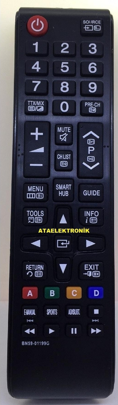 Samsung Tüm Modeller 3d 4k Smart Led Tv Uyumlu Kısa Smart Hub Tuş Lcd Led Tv Kumanda