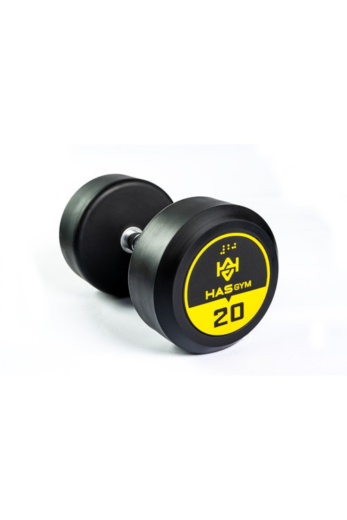 Profesyonel Kauçuk Kaplı Dumbbell 20 Kg