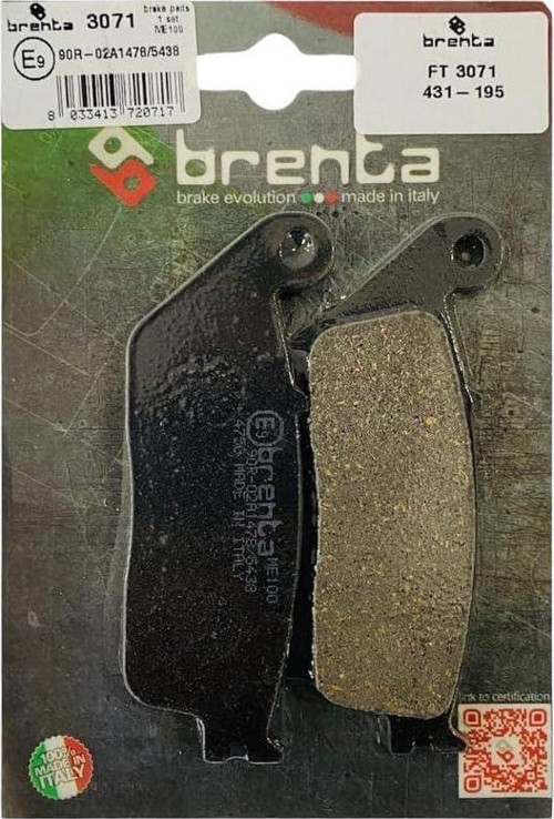 431-195 2006-2009 Honda FJS 400 Silverwing Arka Fren Balatası Organik Balata