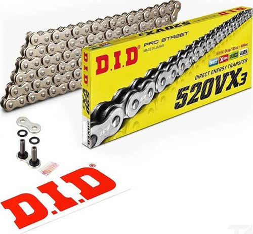 520-110Vx3 1992-2011 Aprilia RS 125 Uyumlu Zincir Vx3 Xring Silver