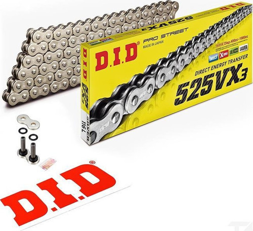 525-116Vx3 2017-2019 Honda CBR 1000 RR SP Uyumlu Zincir Vx3 Xring Silver (Gümüş) Renk