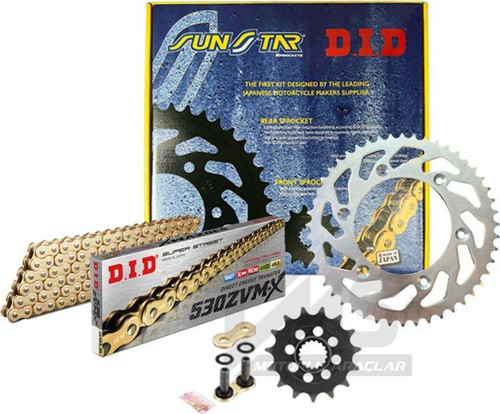 Zvm-x-Sunstar 2004-2005 Honda CBR 1000 RR Uyumlu Zincir Dişli Set Gold (Sarı) Renk