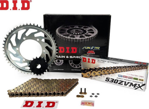 Zvmx-Sunstar 2011-2013 Honda CBF 1000 Uyumlu Zincir Dişli Set Gold (Sarı) Renk