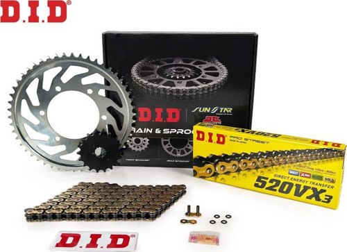 -Sunstar 2013-2020 Honda NC 750D Integra Uyumlu Zincir Dişli Set Gold (Sarı) Renk