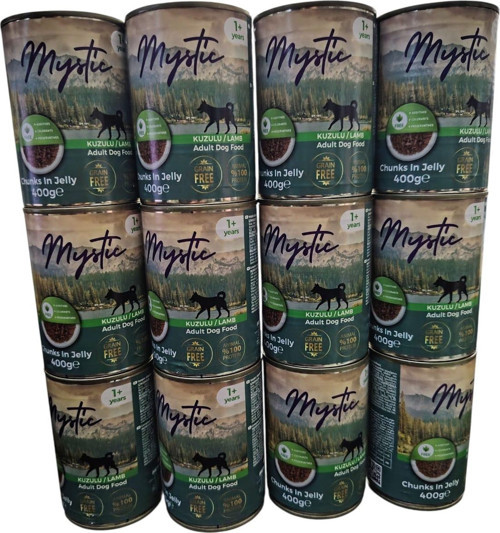 MYSTİC KÖPEK KONSERVE KUZU ETLİ 400 GR ( 12 ADET )