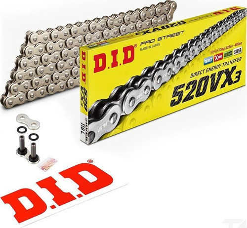 520-106Vx3 2013-2017 Kawasaki Ninja 300 Uyumlu Zincir Vx3 Xring Silver (Gümüş) Renk
