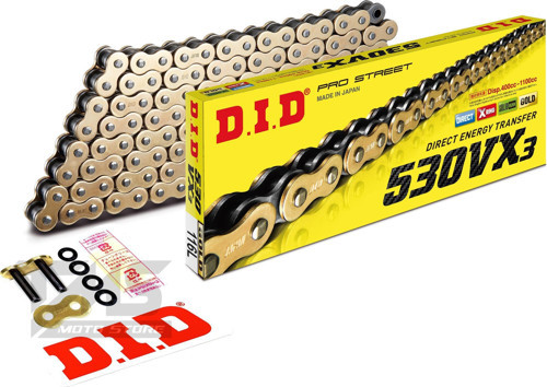 530-116Vx3 2017-2019 Ducati Multistrada 1200 Enduro Pro Uyumlu Zincir Vx3 Xring Gold (Sarı) Renk