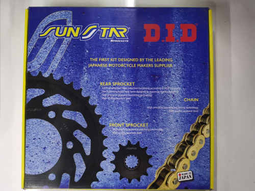 -Sunstar 1995-2002 Honda NX 650 Dominator Uyumlu Zincir Dişli Set Oring Zincir Çelik Renk