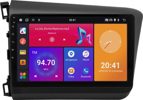 Honda Civic FB7 Android Multimedya Sistemi (2012-2016) 6+64 GBUyumlu (yazılımsal)